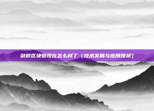 剑桥区块链现在怎么样了（技术发展与应用现状）