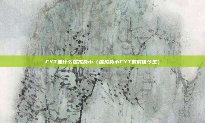 CYT是什么虚拟货币（虚拟货币CYT的前世今生）