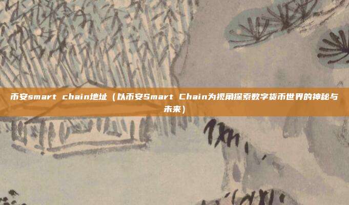 币安smart chain地址（以币安Smart Chain为视角探索数字货币世界的神秘与未来）