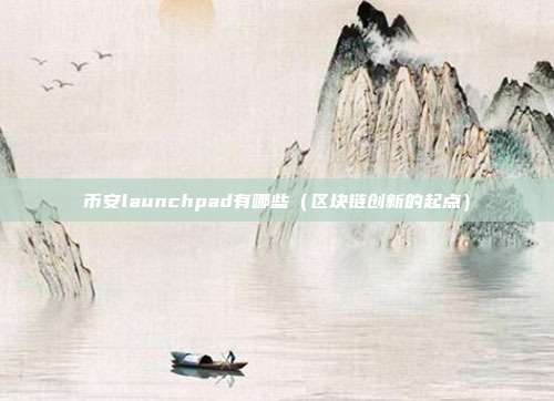 币安launchpad有哪些（区块链创新的起点）